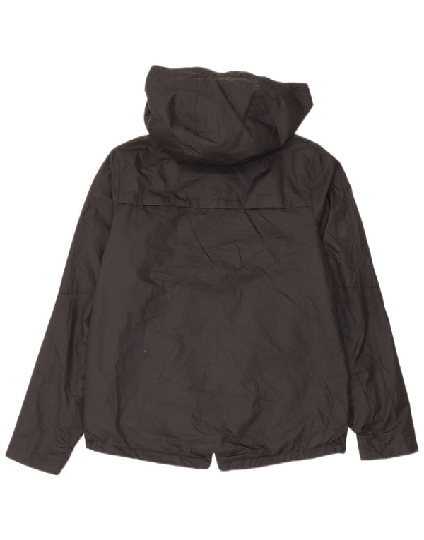 Giacca antipioggia Nike per ragazze, vestibilità ampia, con cappuccio, 13-14 anni, XL, poliestere nero