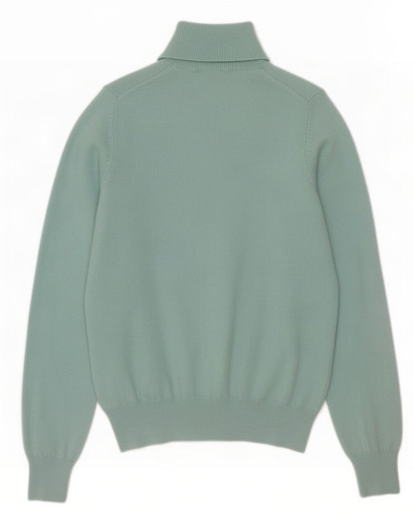 Maglione maglione a collo alto da donna Marks & Spencer UK 10 piccolo turchese