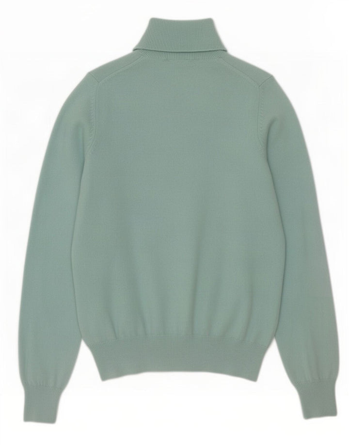 Maglione maglione a collo alto da donna Marks & Spencer UK 10 piccolo turchese