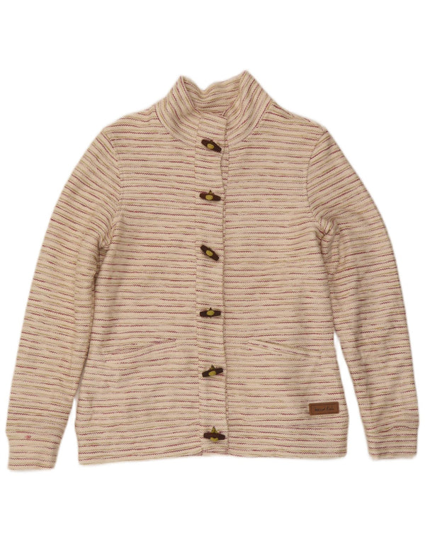 Borsone da donna Weird Fish UK 12 Cotone a righe bianco sporco medio