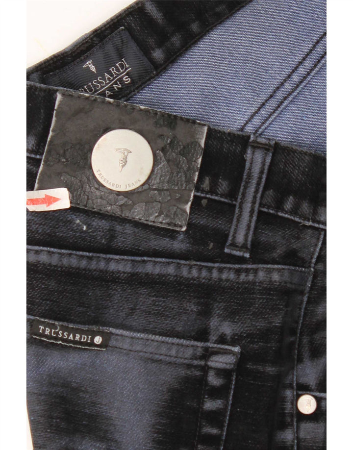 Jeans Straight Uomo Trussardi W30 L32 Blu Navy Cotone