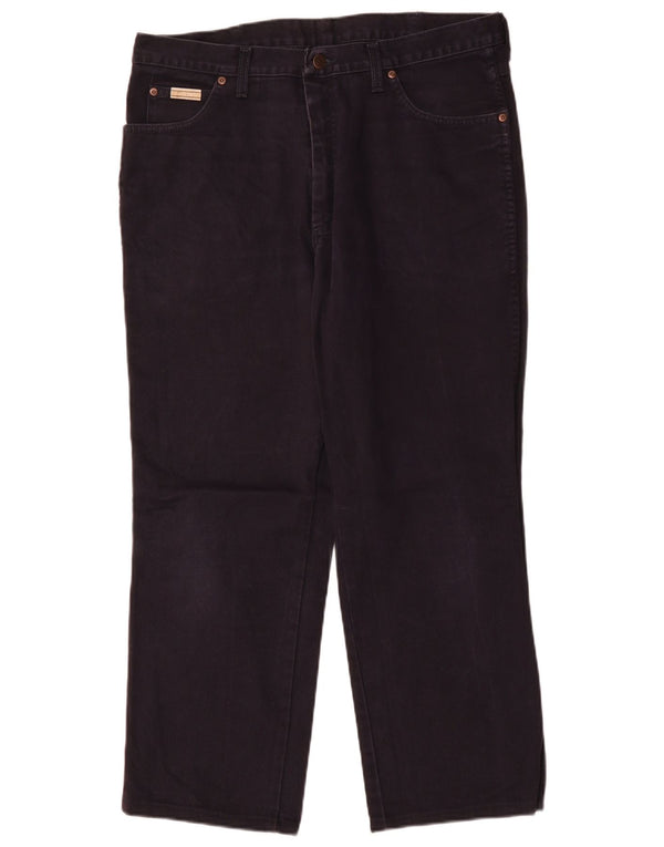 Jeans dritti da uomo Wrangler Ohio W36 L28 cotone blu navy