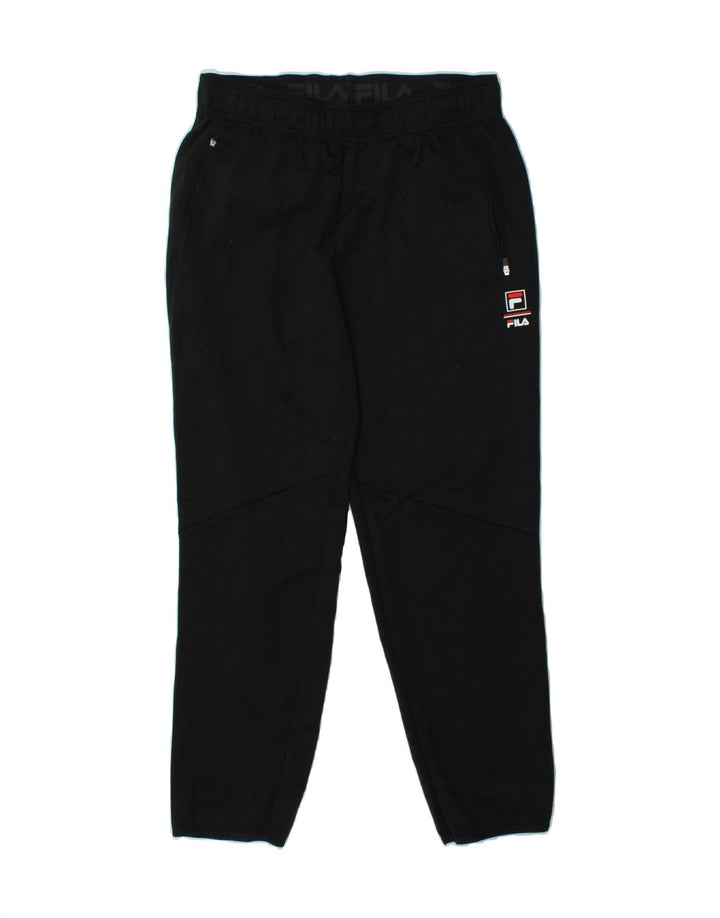 FILA Mens Tracksuit Trousers IT 50 Medium  Black Polyester Vintage Fila and Second-Hand Fila from Messina Hembry 