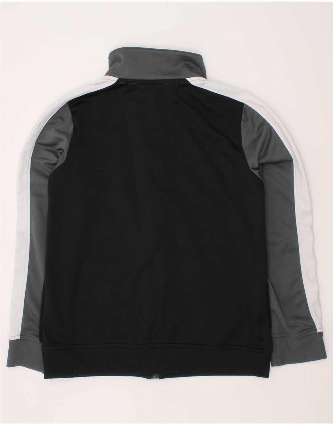 UNDER ARMOUR Boys Tracksuit Top Jacket 9-10 Years Grey Colourblock Vintage Under Armour and Second-Hand Under Armour from Messina Hembry 