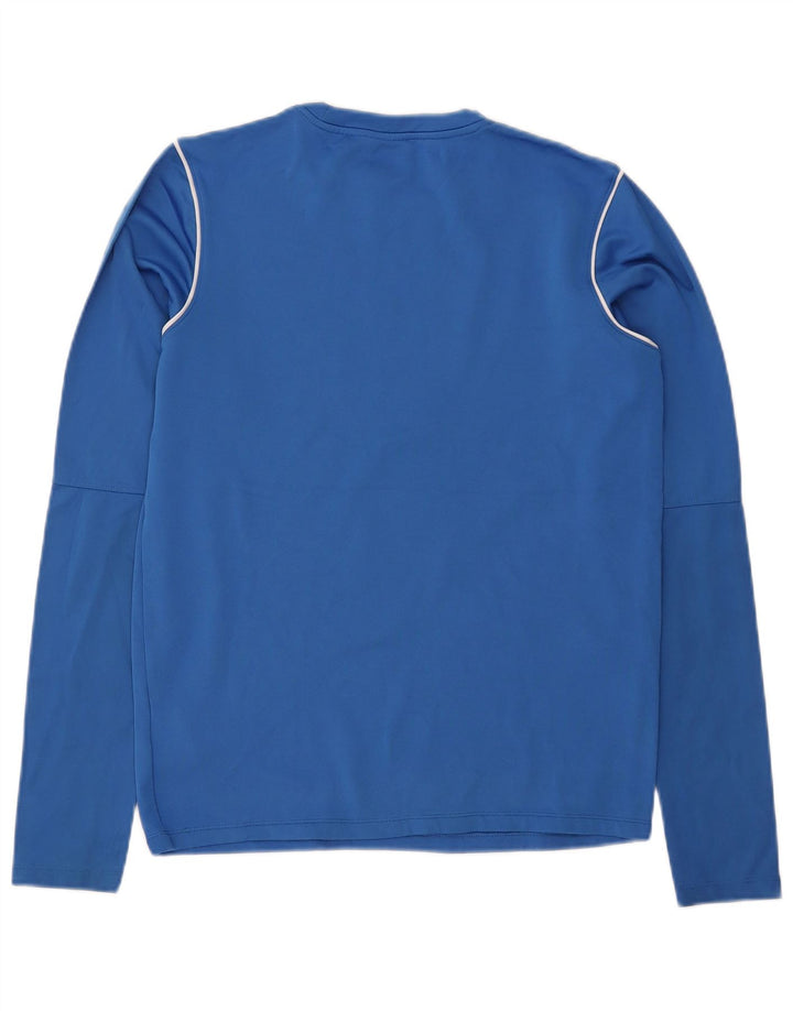 NIKE Top Dri Fit da uomo a maniche lunghe piccolo in poliestere blu