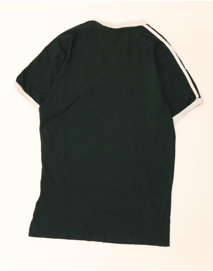T-shirt grafica da uomo Adidas Top in cotone verde medio