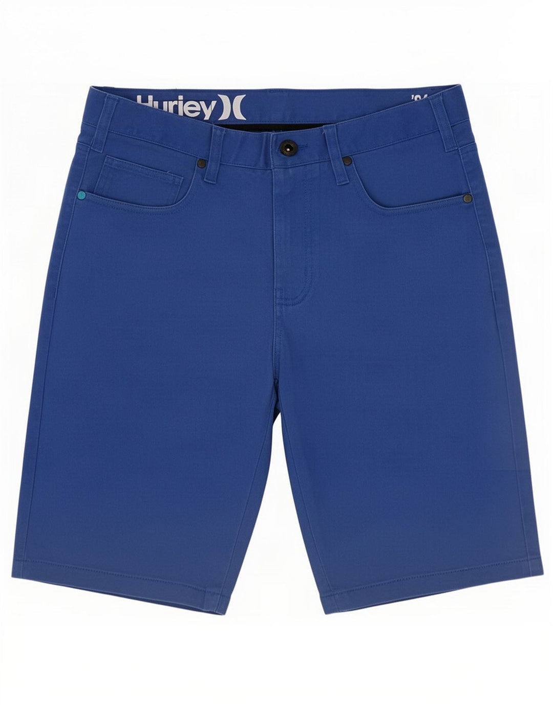 Pantaloncini casual da uomo Hurley medi W30 in cotone blu