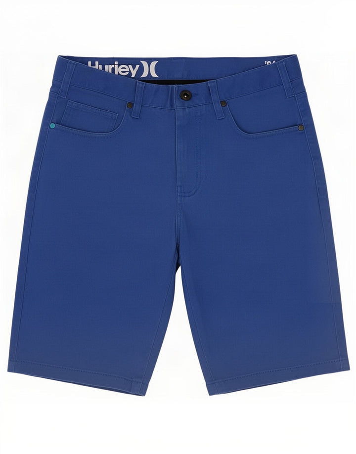 Pantaloncini casual da uomo Hurley medi W30 in cotone blu
