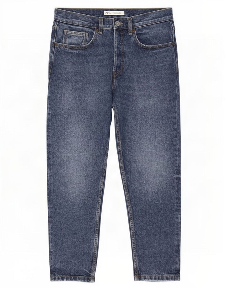 Jeans corti da uomo Zara EU 40 medio W31 L25 blu