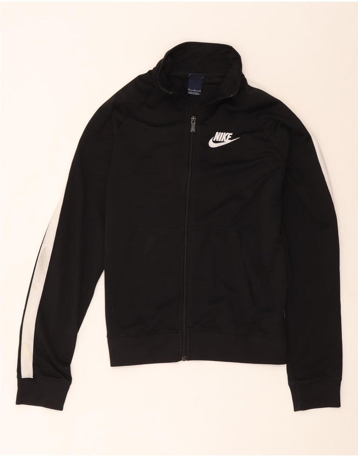 Giacca da tuta da donna Nike UK 14 poliestere color block medio nero