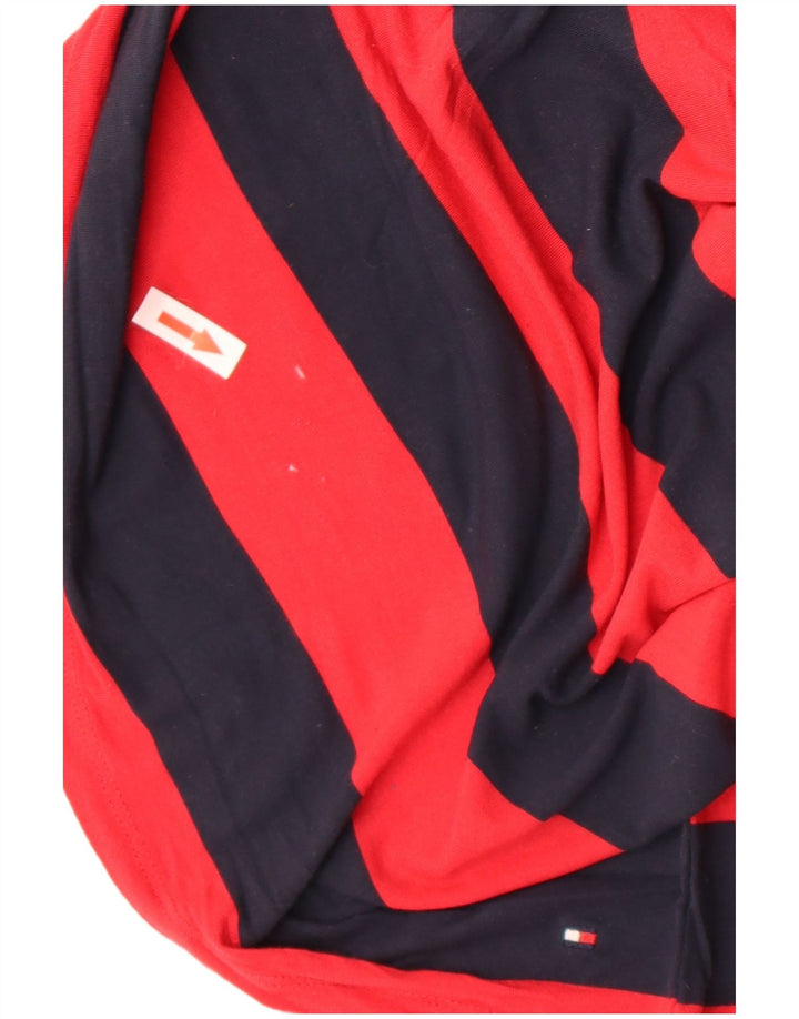 T-shirt da donna Tommy Hilfiger Top UK 12 a righe rosse medie