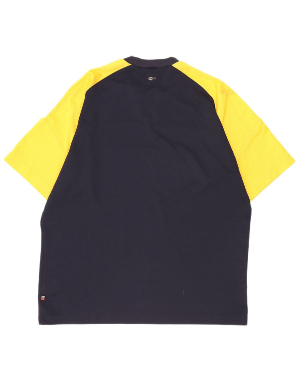 T-shirt da uomo Adidas Top UK 44/46 XL Blu navy Colourblock