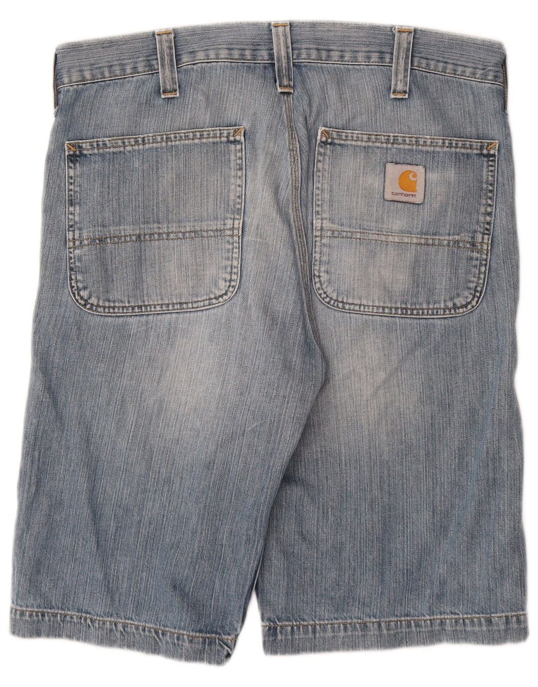 Bermuda da uomo CARHARTT in denim W30 cotone blu medio