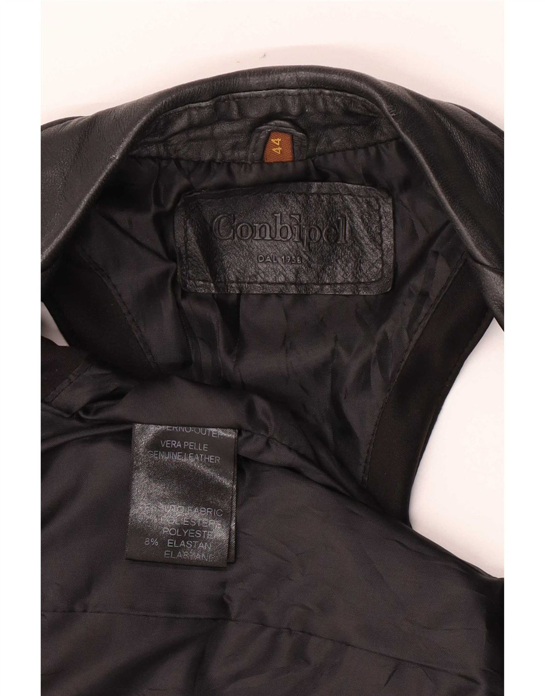 Gilet Donna Conbipel IT 44 Medio Pelle Nero