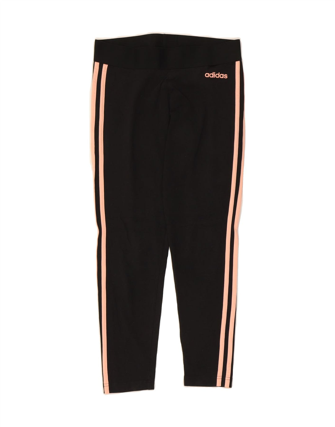 ADIDAS Womens Crop Leggings UK 12/14 Medium Black Polyester Vintage Adidas and Second-Hand Adidas from Messina Hembry 