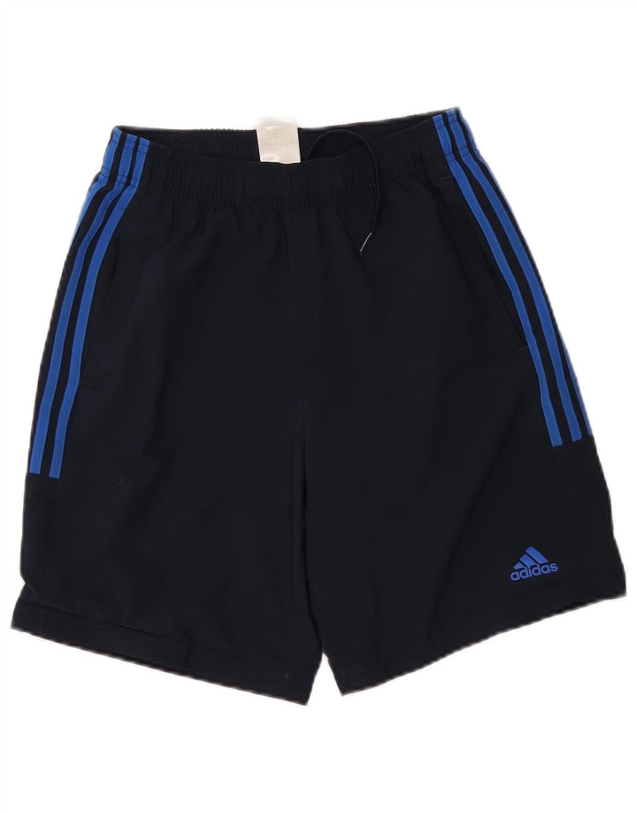 Pantaloncini sportivi da uomo ADIDAS piccoli blu navy in poliestere
