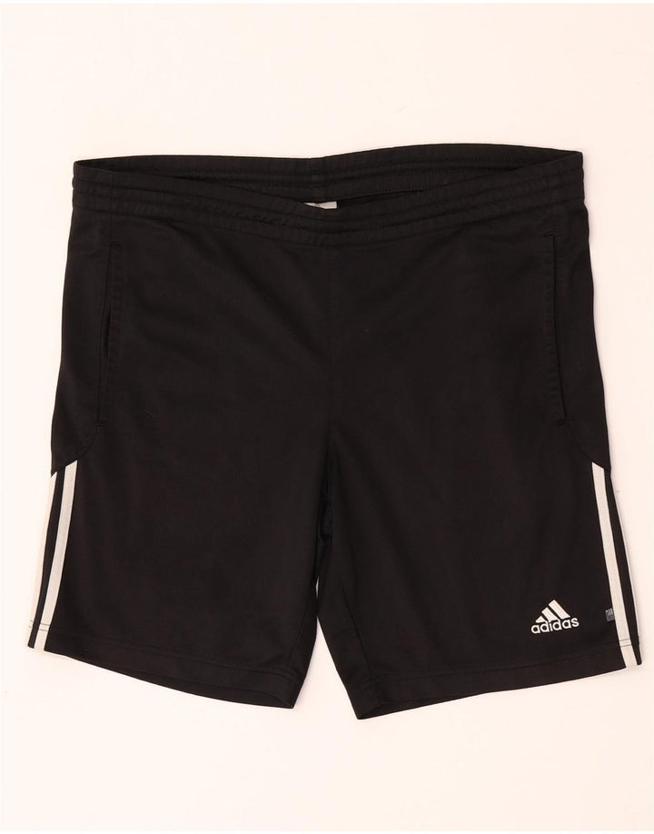 Pantaloncini sportivi Adidas da uomo medi neri
