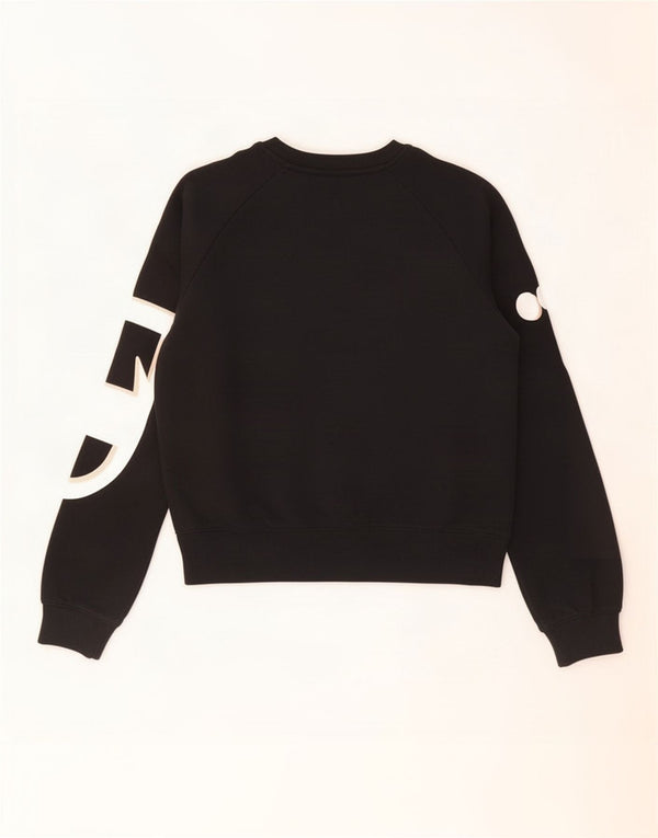 Felpa grafica per ragazze Champion, maglione 13-14 anni, XL, cotone nero