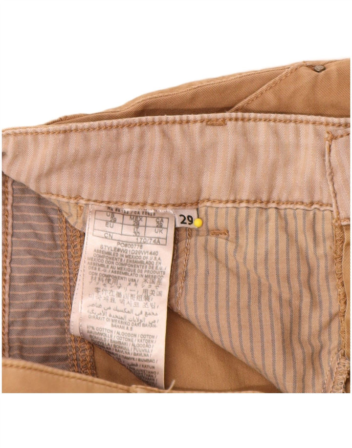 Minigonna da donna Guess W29 in cotone beige medio