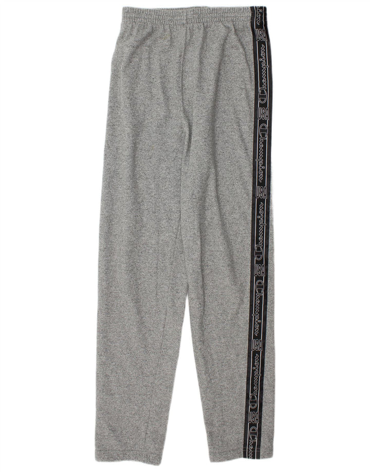 Tuta intera da uomo con grafica Champion, cotone chiazzato grigio medio