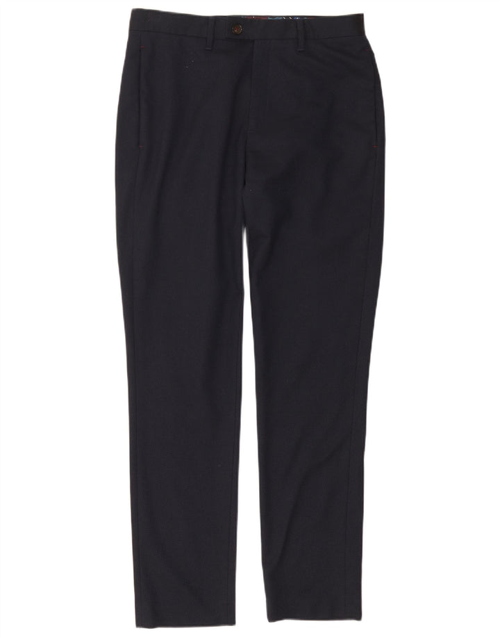 Pantaloni da abito slim fit da uomo TED BAKER W30 L30 Blu navy