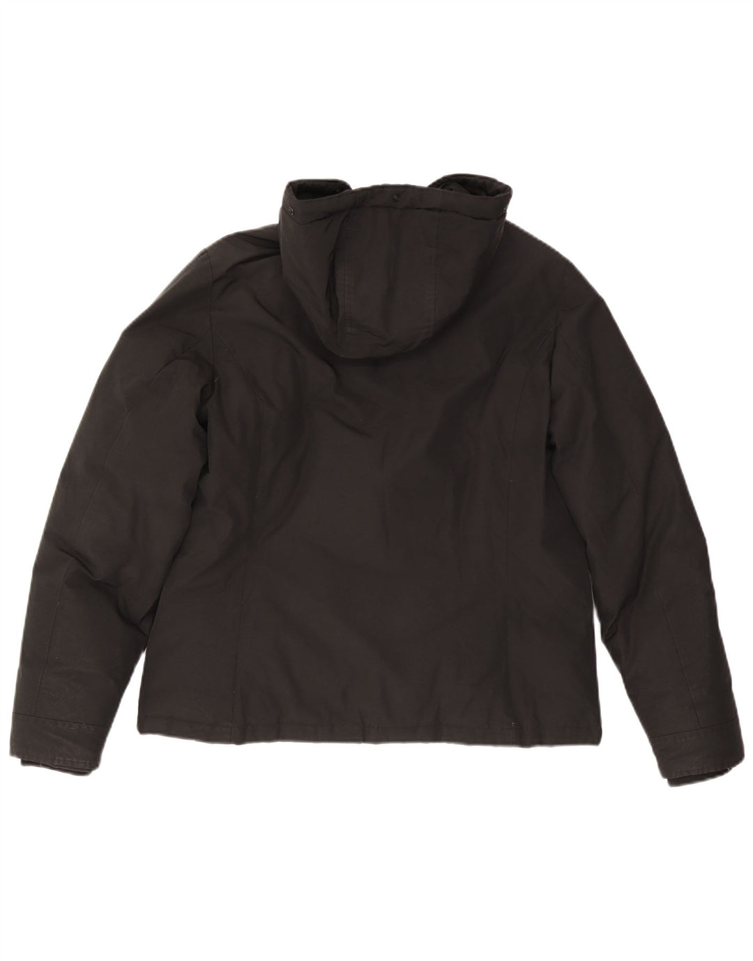 Giacca imbottita oversize con cappuccio da donna Woolrich UK 18 XL cotone nero