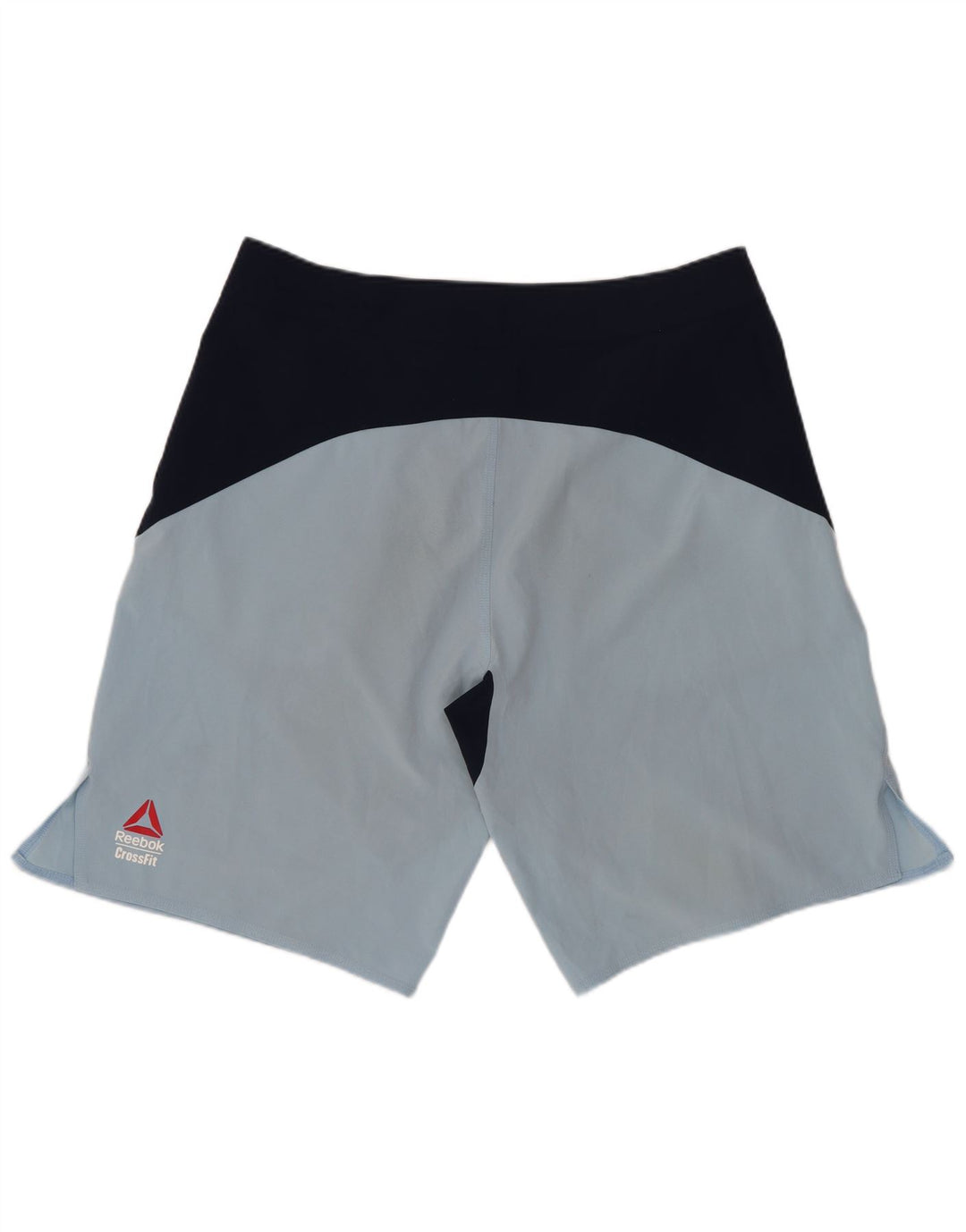 Pantaloncini da bagno grafici da uomo Reebok in nylon color block blu medio