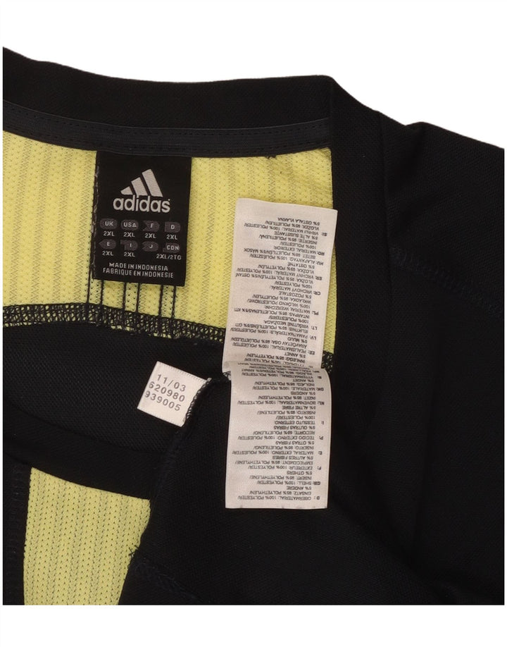 T-shirt ADIDAS da uomo Climacool 2XL Poliestere color block nero