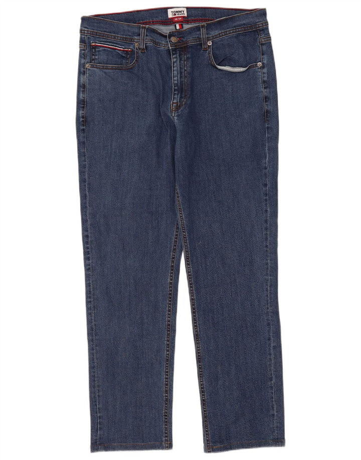 Jeans dritti da donna Tommy Hilfiger W36 L28 cotone blu