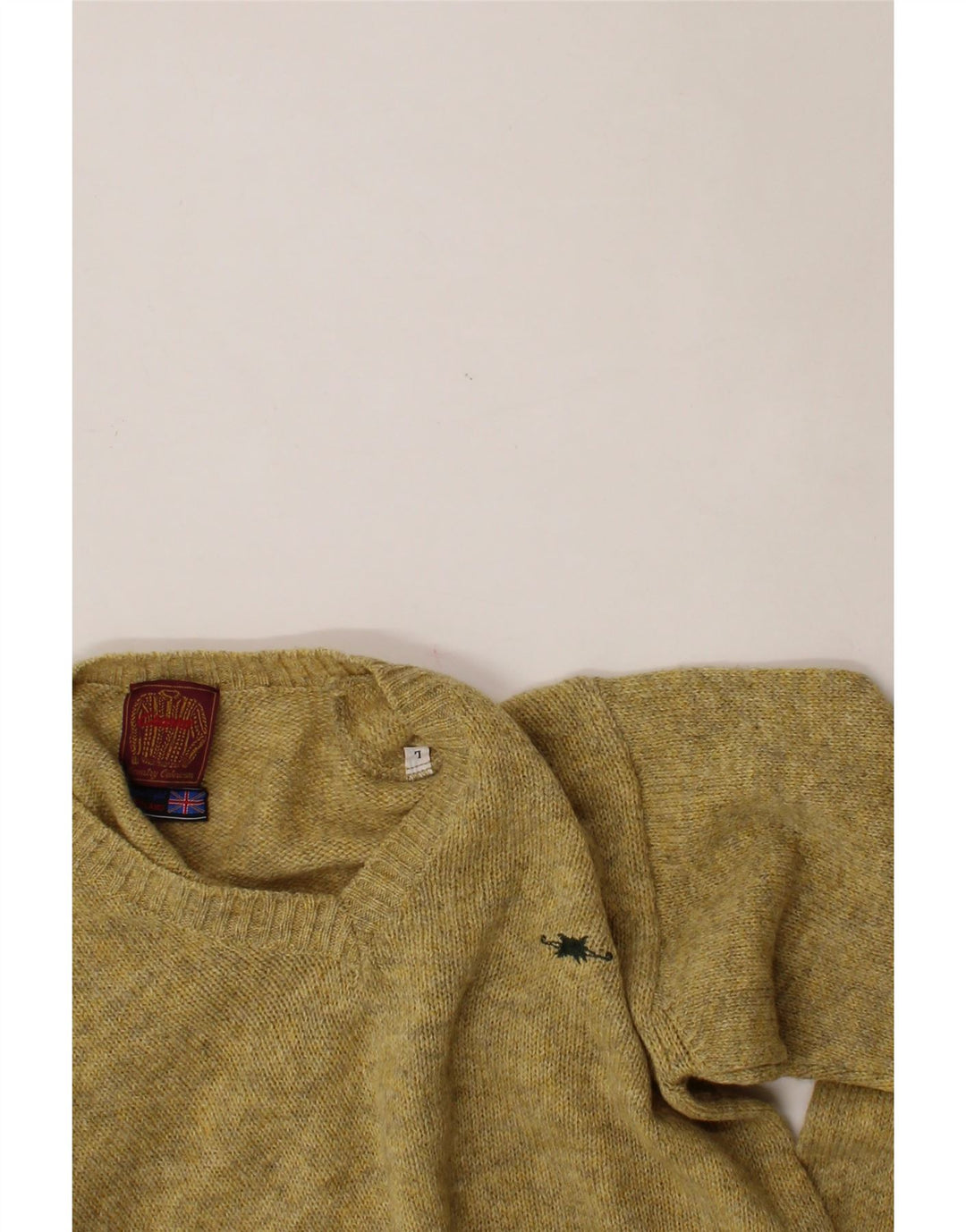 CHARRO Mens V-Neck Jumper Sweater Large Beige New Wool Vintage Charro and Second-Hand Charro from Messina Hembry 