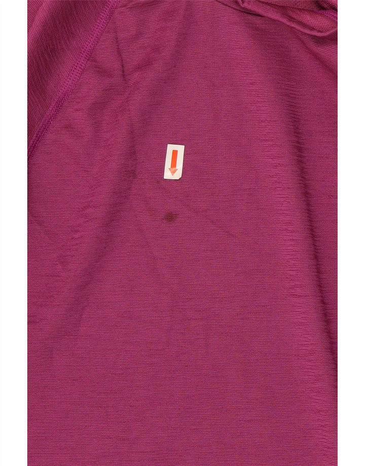 NIKE Womens Dri Fit Top Long Sleeve UK 12 Medium Purple Polyester Vintage Nike and Second-Hand Nike from Messina Hembry 