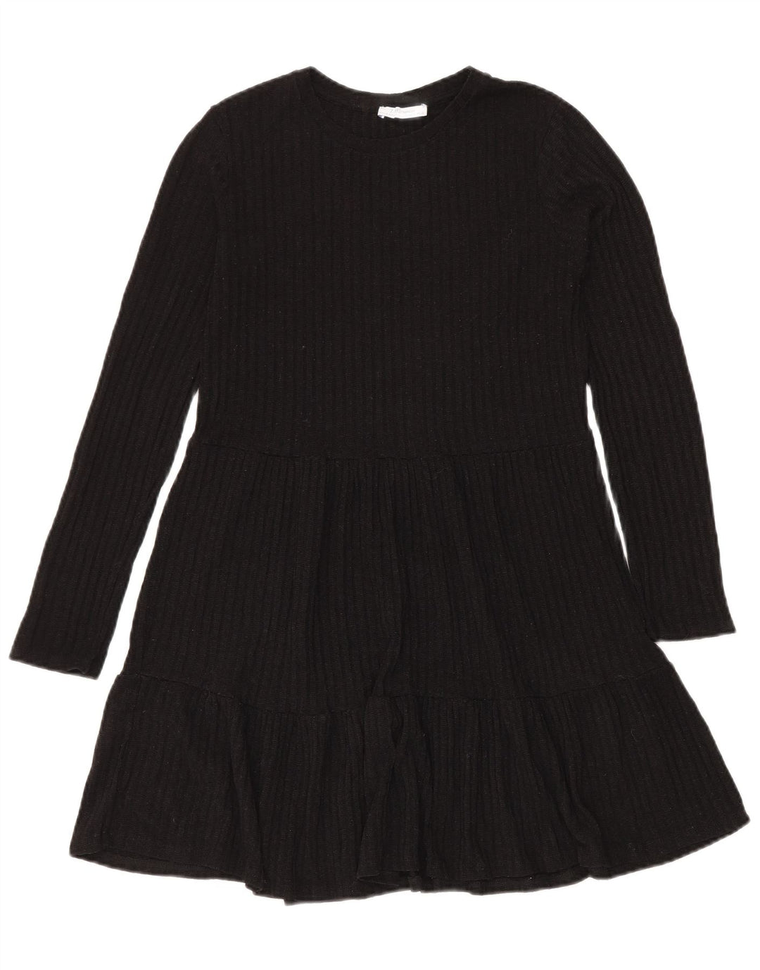 Abito a strati in maglia da donna Zara UK 12 medio nero
