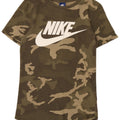 T-shirt grafica da uomo Nike Top Small in cotone mimetico kaki