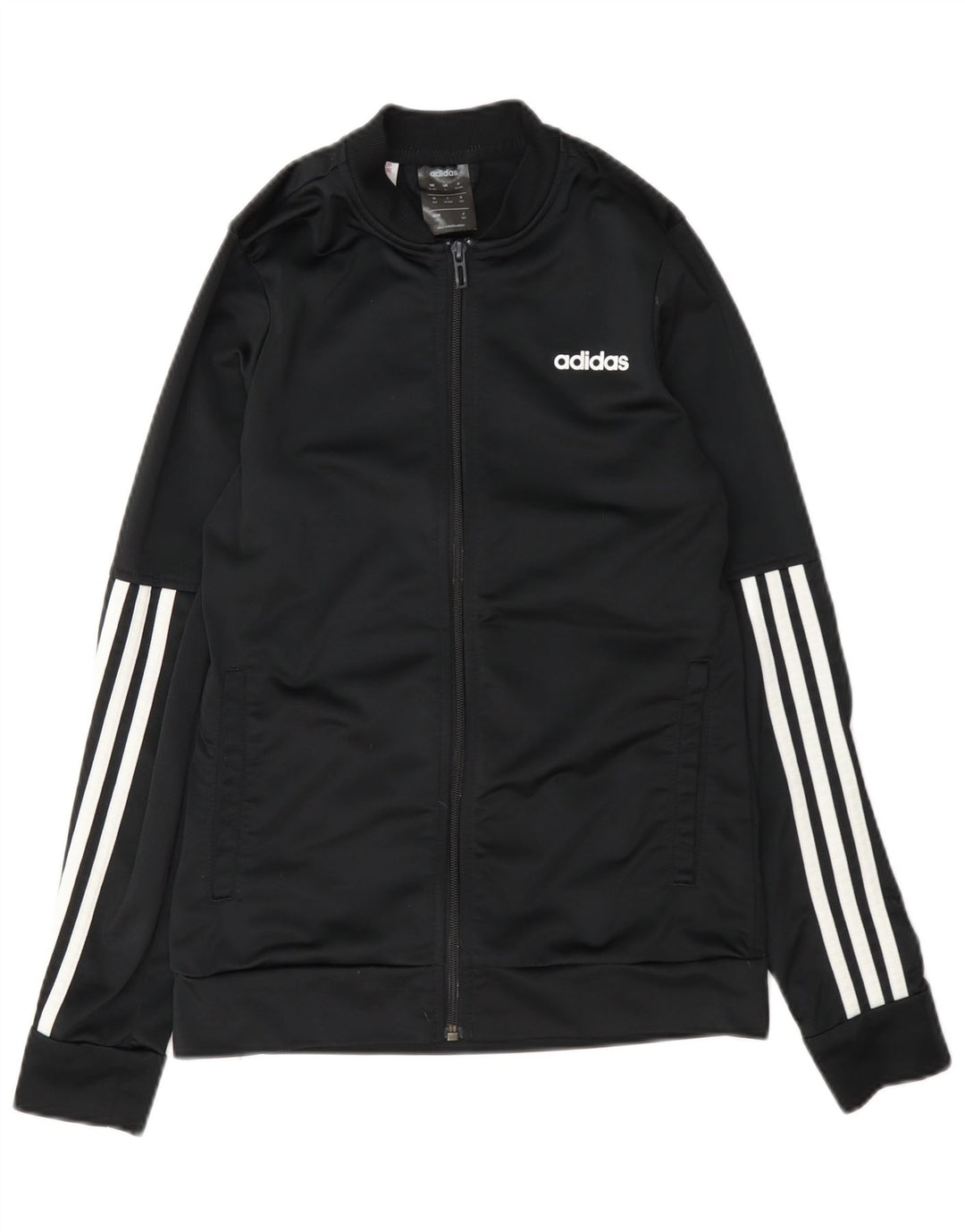 Giacca Top della tuta da ragazzo Adidas 13-14 anni in poliestere nero
