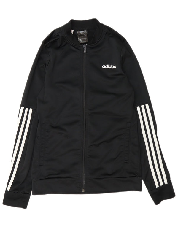 Giacca Top della tuta da ragazzo Adidas 13-14 anni in poliestere nero