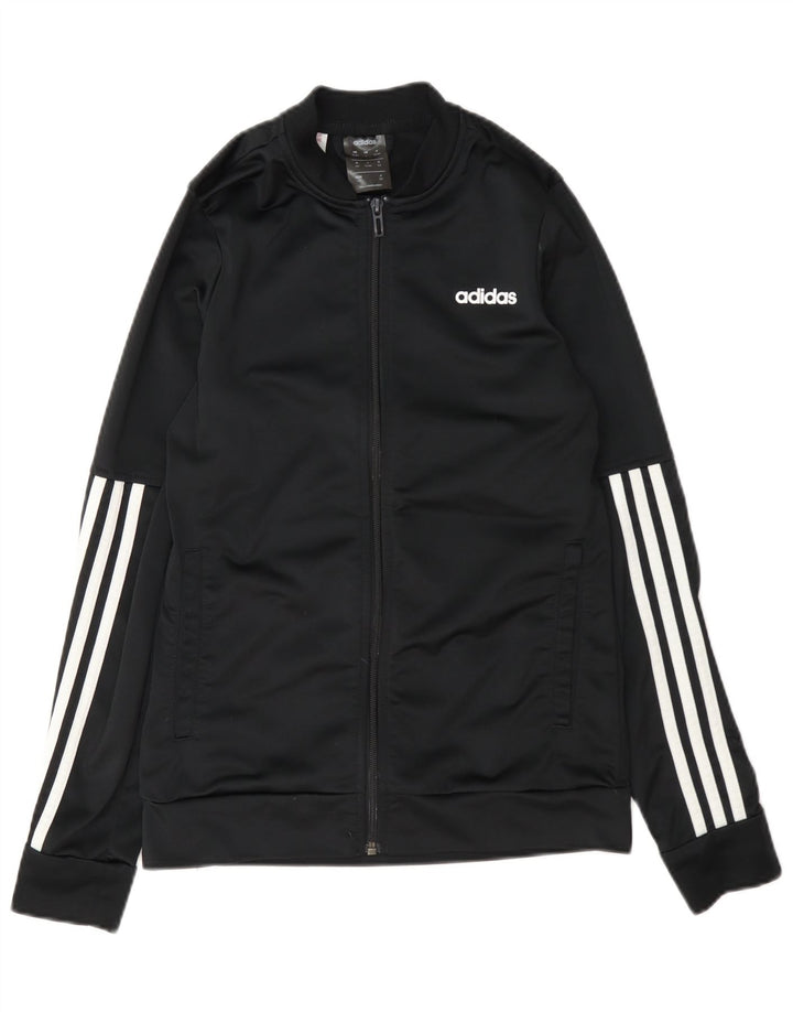 Giacca Top della tuta da ragazzo Adidas 13-14 anni in poliestere nero