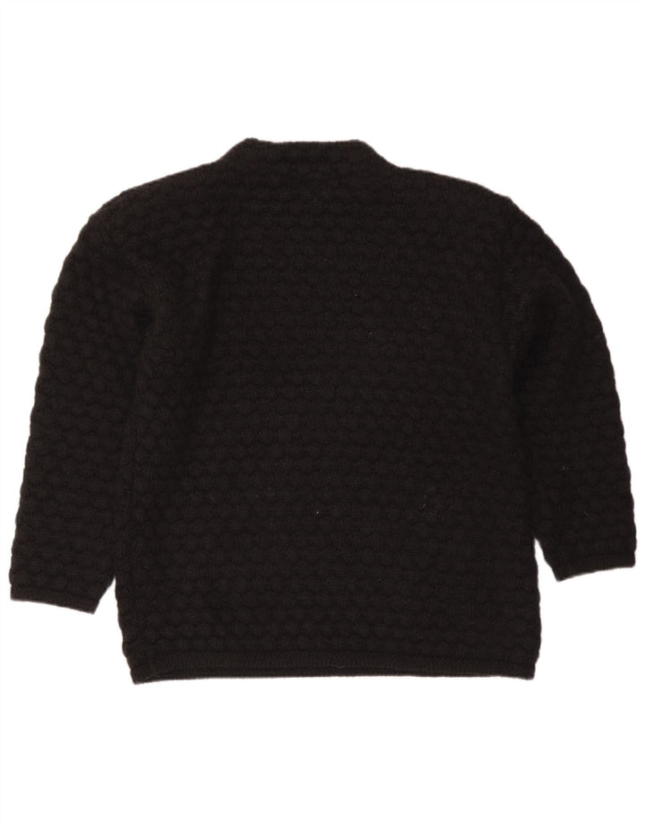 Maglione GEIGER da donna con collo alto e grafica EU 36 piccolo floreale nero