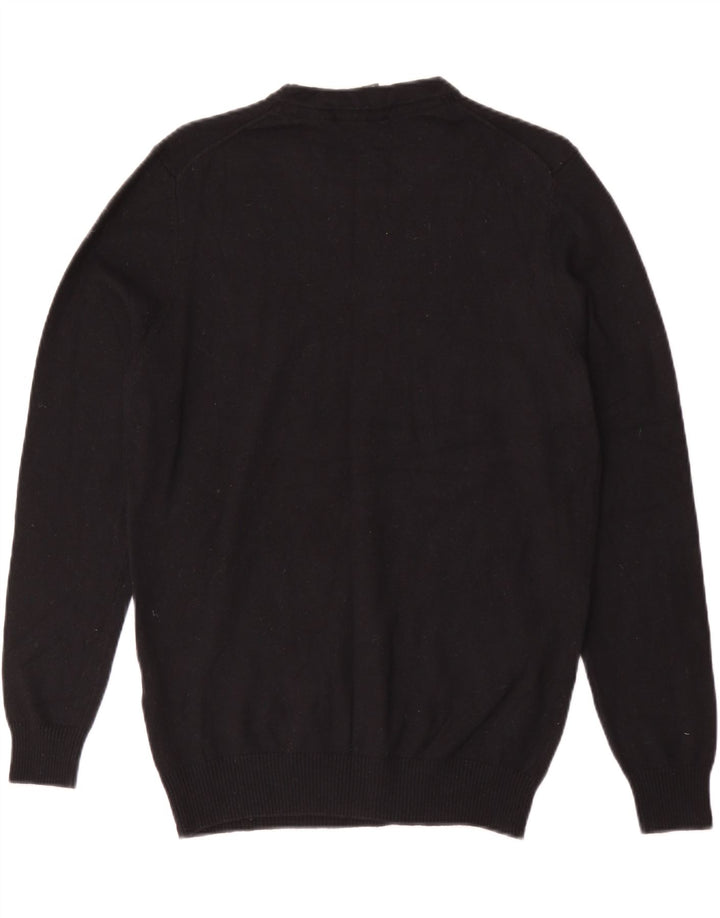 Lyle & Scott Maglione girocollo da uomo in cotone nero medio