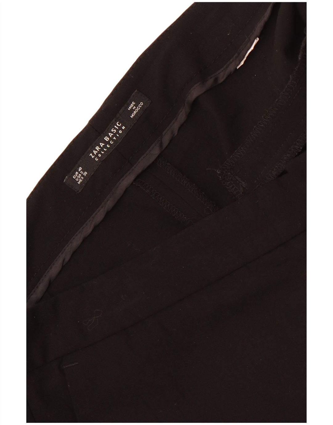 Pantaloni cropped Zara da donna EU 40 medi W32 L25 neri