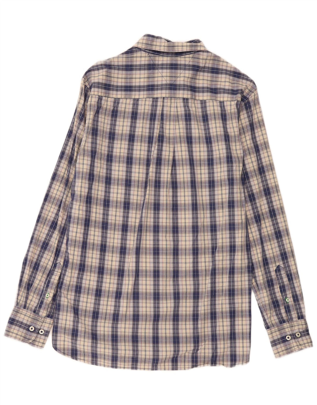 Camicia da uomo su misura Tommy Hilfiger in cotone a quadri blu medio