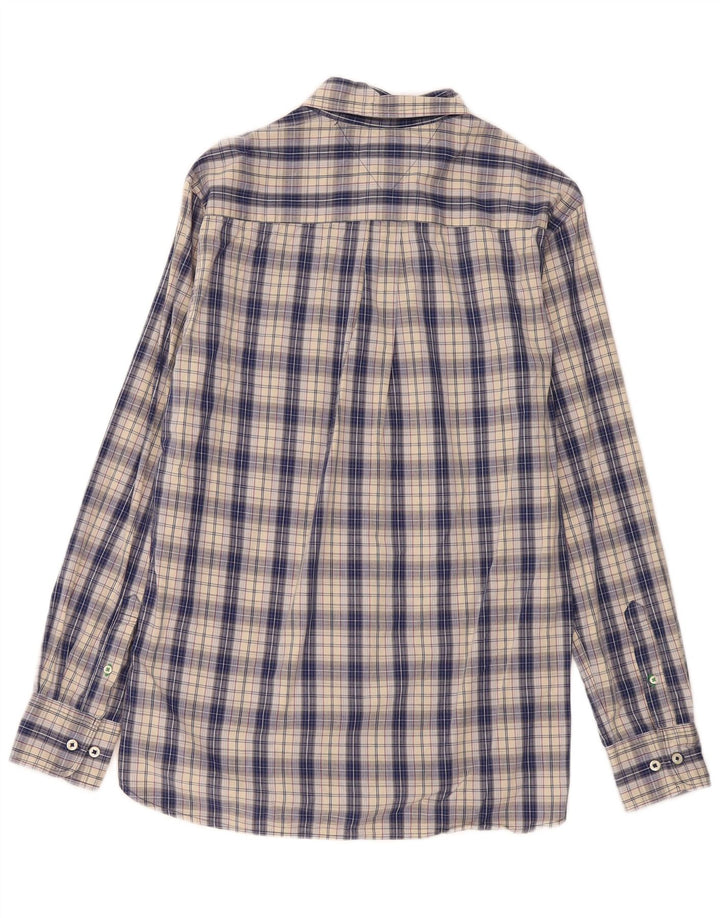 Camicia da uomo su misura Tommy Hilfiger in cotone a quadri blu medio