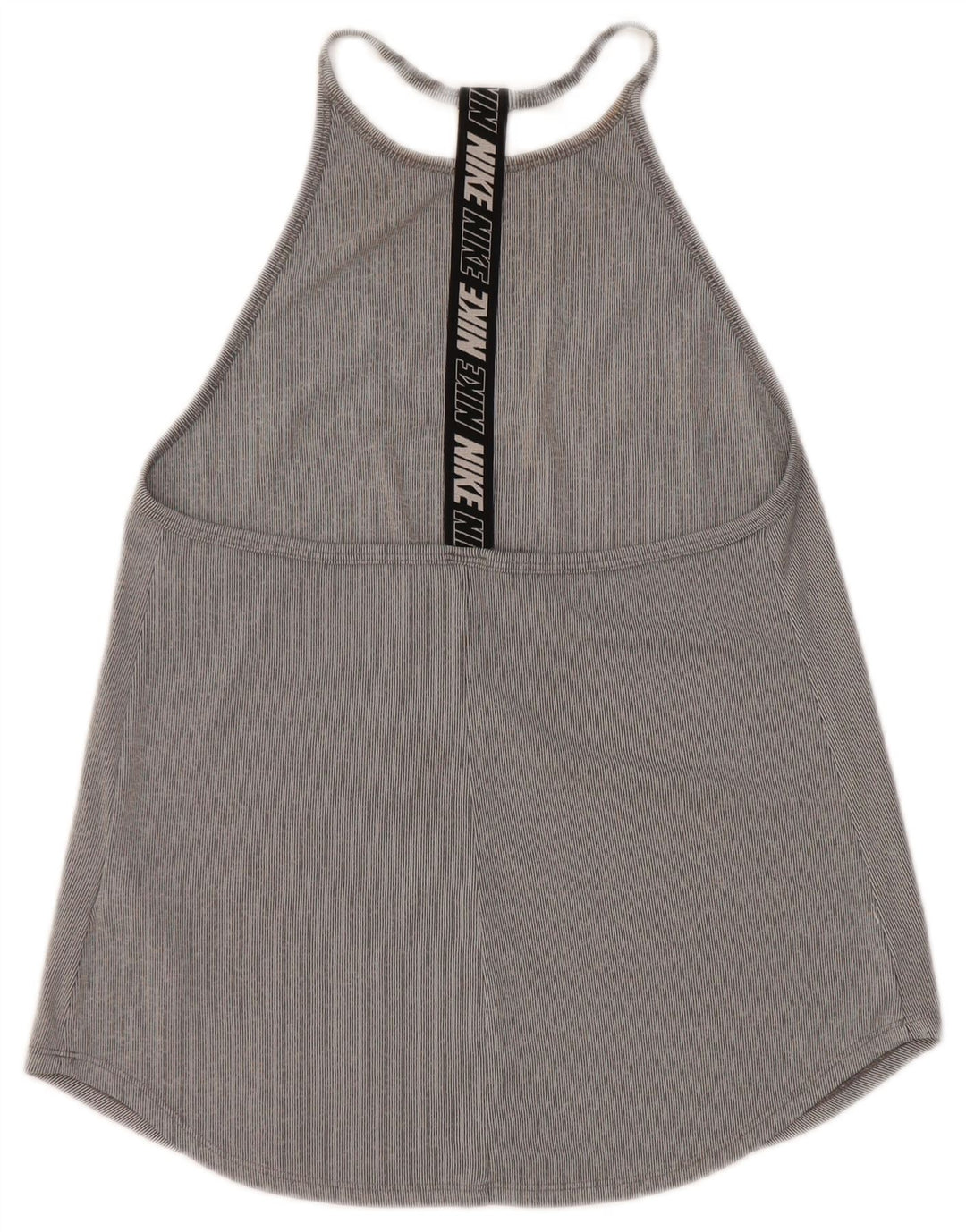 Canotta grafica Nike Dri Fit da donna UK 8 Small Grigio Colourblock in poliestere