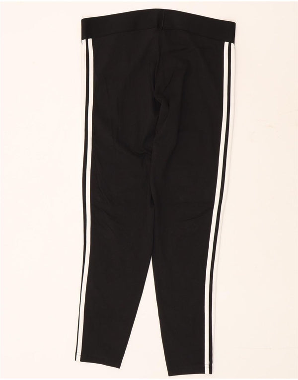 Leggings Adidas Donna UK 16/18 Large Nero Cotone