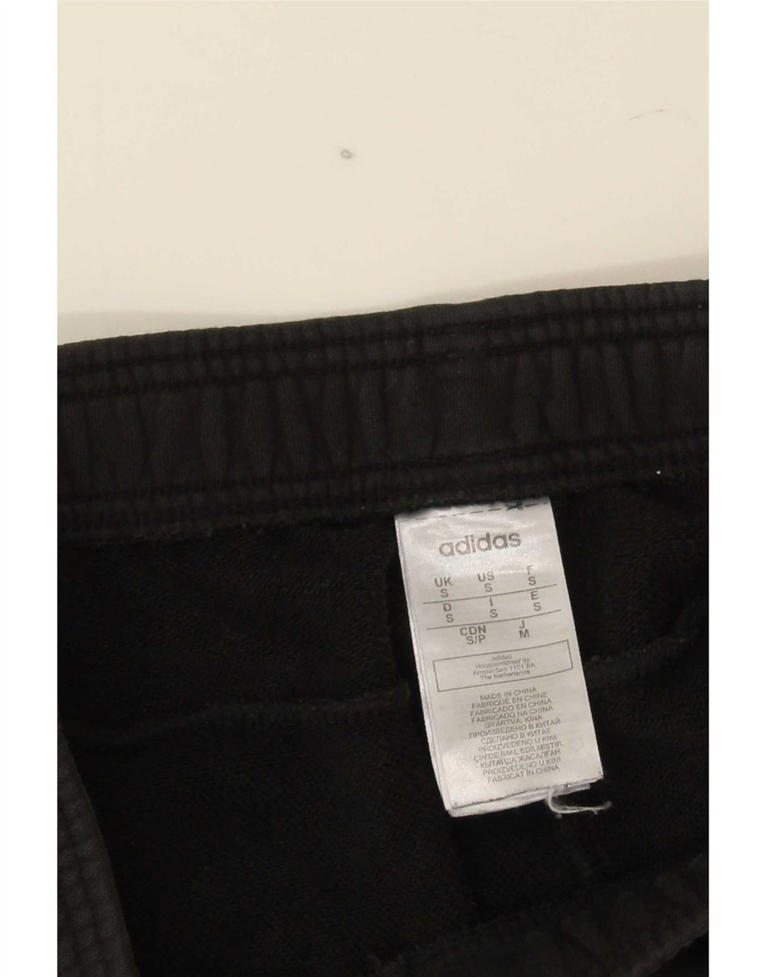 Pantaloni da tuta da uomo Adidas Joggers piccoli in cotone nero