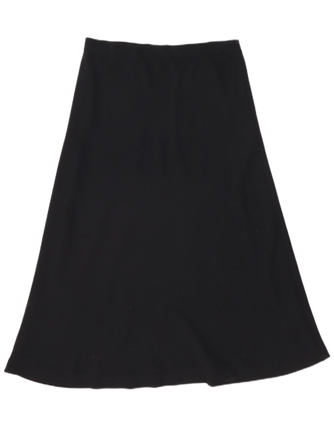 Gonna a trapezio a vita alta da donna vintage W34 grande nera