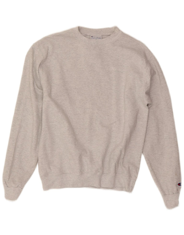 Felpa da uomo Champion in cotone grigio medio