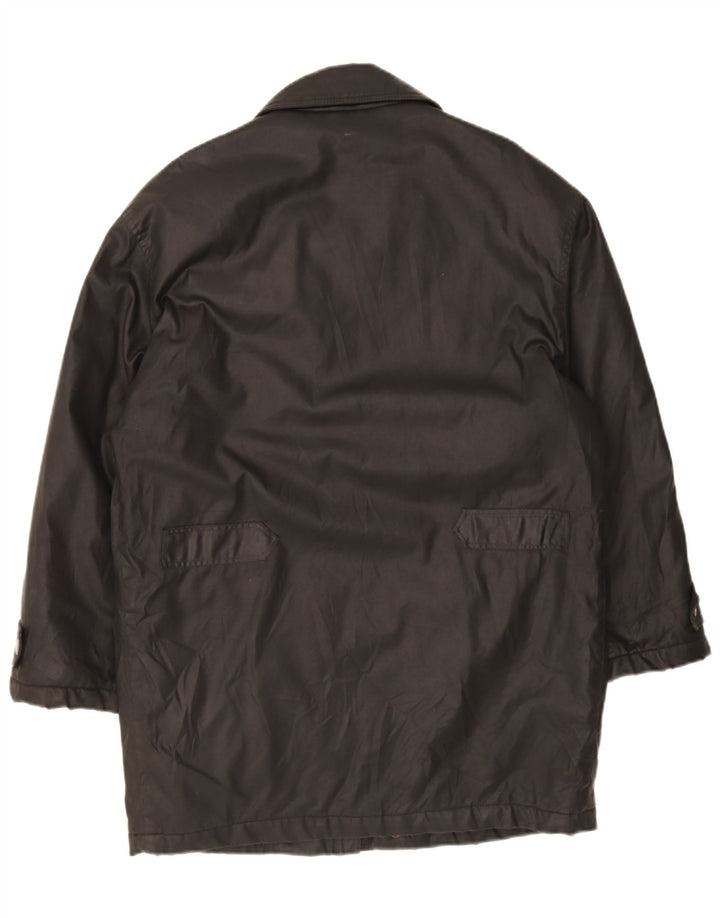 Cappotto vintage da uomo in stile giacca a vento UK 42 XL nero