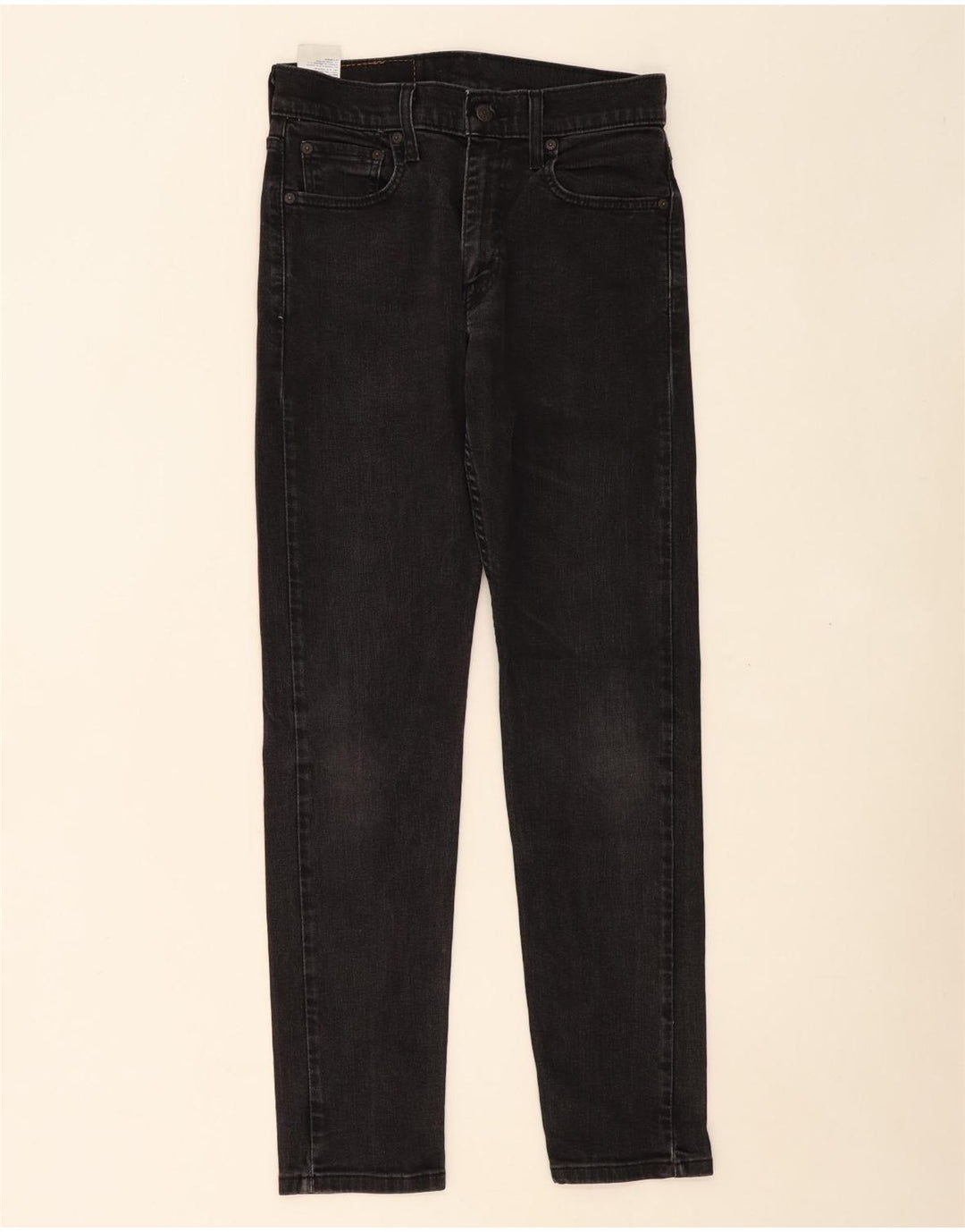 LEVI'S Womens 512 Slim Tapered Jeans W30 L30 Black Cotton