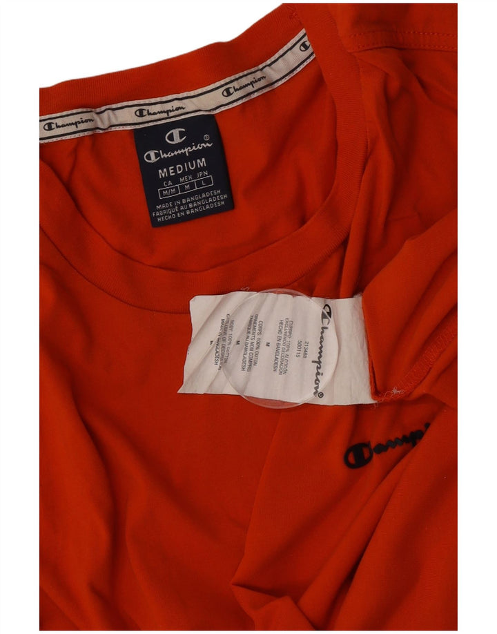 T-shirt da uomo Champion Top in cotone arancione medio
