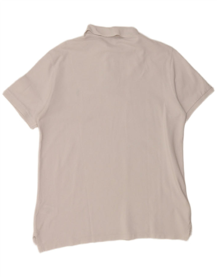 POLO RALPH LAUREN Polo da uomo slim fit personalizzata grande in cotone bianco